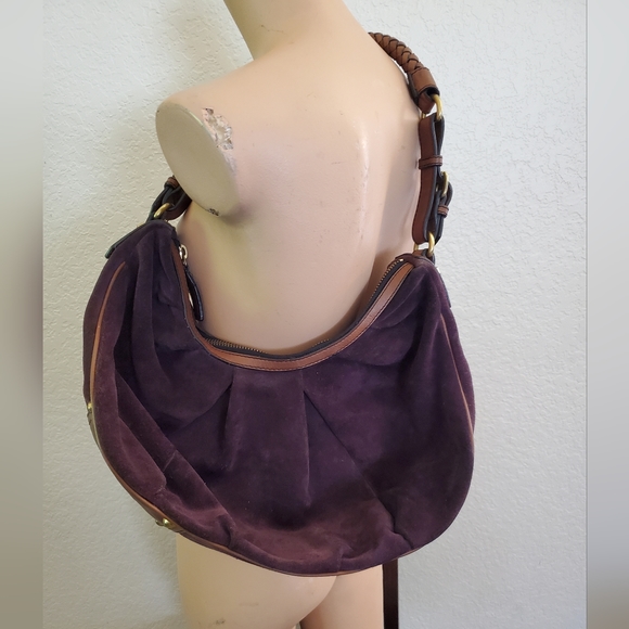 Beautiful Banana Republic Hobo Sued purple Plum Shoulder Bag - Picture 2 of 8